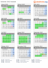 Kalender 2015 mit Ferien und Feiertagen Aostatal