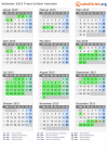 Kalender 2015 mit Ferien und Feiertagen Friaul-Julisch Venetien