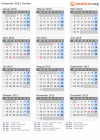 Kalender 2015 mit Ferien und Feiertagen Italien