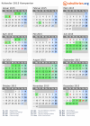 Kalender 2015 mit Ferien und Feiertagen Kampanien
