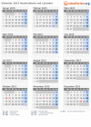 Kalender 2015 mit Ferien und Feiertagen Neufundland und Labrador