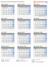 Kalender 2015 mit Ferien und Feiertagen Nordwest-Territorien