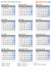 Kalender 2015 mit Ferien und Feiertagen Saskatchewan