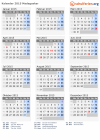 Kalender 2015 mit Ferien und Feiertagen Madagaskar