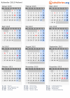 Kalender 2015 mit Ferien und Feiertagen Malawi