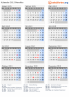 Kalender 2015 mit Ferien und Feiertagen Marokko