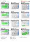 Kalender 2015 mit Ferien und Feiertagen Nelson