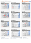 Kalender 2015 mit Ferien und Feiertagen Nordkorea