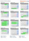 Kalender 2015 mit Ferien und Feiertagen Hordaland