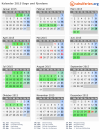 Kalender 2015 mit Ferien und Feiertagen Sogn und Fjordane
