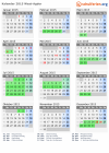 Kalender 2015 mit Ferien und Feiertagen West-Agder