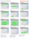 Kalender 2015 mit Ferien und Feiertagen Burgenland