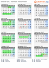 Kalender 2015 mit Ferien und Feiertagen Appenzell Ausserrhoden