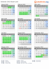 Kalender 2015 mit Ferien und Feiertagen Basel-Land