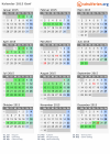 Kalender 2015 mit Ferien und Feiertagen Genf