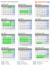 Kalender 2015 mit Ferien und Feiertagen Nidwalden