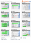 Kalender 2015 mit Ferien und Feiertagen Schaffhausen