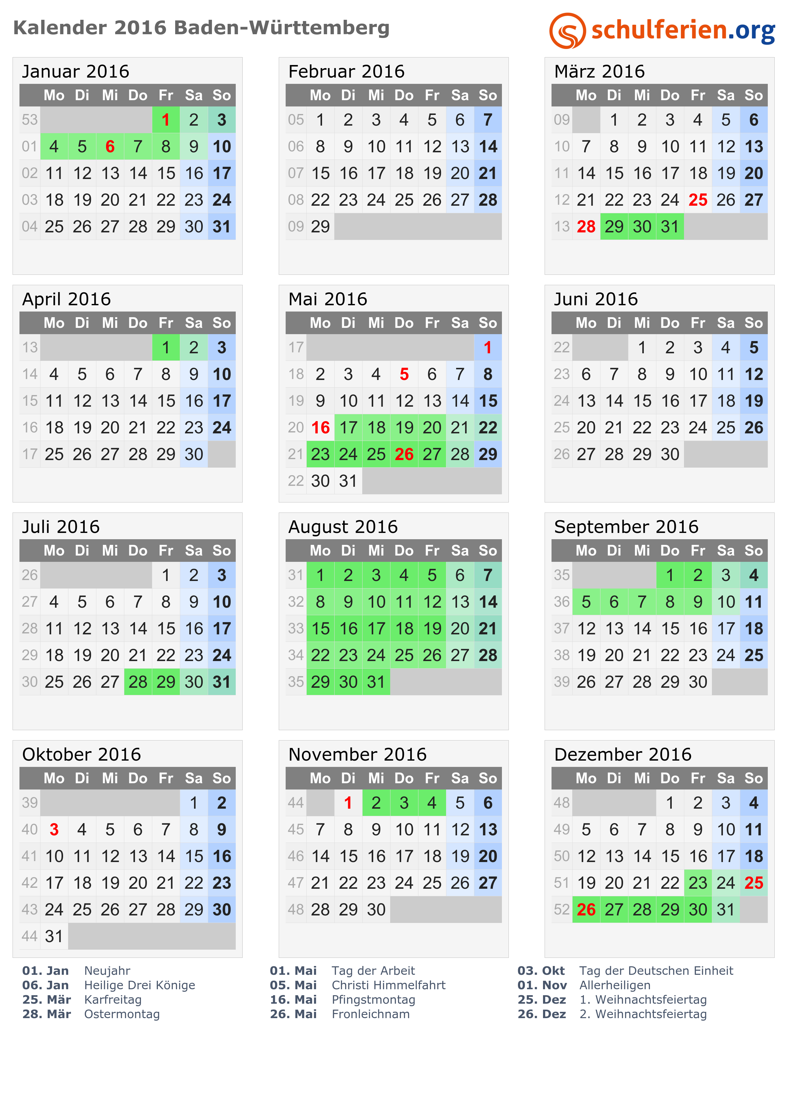 Kostenlos kalender 2016 nrw Kalender 2016