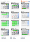 Kalender 2016 mit Ferien und Feiertagen Flandern