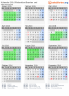 Kalender 2016 mit Ferien und Feiertagen Föderation Bosnien und Herzegowina