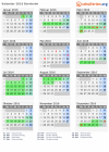 Kalender 2016 mit Ferien und Feiertagen Bornholm