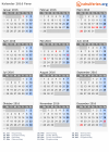 Kalender 2016 mit Ferien und Feiertagen Fanø