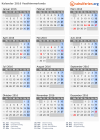 Kalender 2016 mit Ferien und Feiertagen Vesthimmerlands