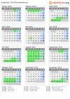 Kalender 2016 mit Ferien und Feiertagen Brandenburg