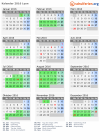 Kalender 2016 mit Ferien und Feiertagen Lyon