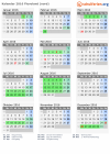Kalender 2016 mit Ferien und Feiertagen Flevoland (nord)