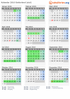 Kalender 2016 mit Ferien und Feiertagen Gelderland (süd)