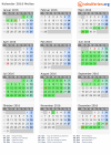 Kalender 2016 mit Ferien und Feiertagen Molise