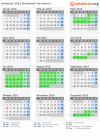 Kalender 2016 mit Ferien und Feiertagen Nordwest-Territorien