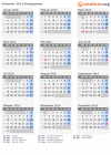 Kalender 2016 mit Ferien und Feiertagen Madagaskar