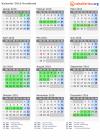 Kalender 2016 mit Ferien und Feiertagen Hordaland