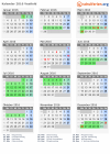 Kalender 2016 mit Ferien und Feiertagen Vestfold