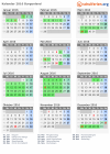 Kalender 2016 mit Ferien und Feiertagen Burgenland
