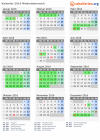Kalender 2016 mit Ferien und Feiertagen Niederösterreich