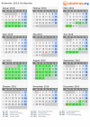 Kalender 2016 mit Ferien und Feiertagen Großpolen