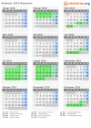Kalender 2016 mit Ferien und Feiertagen Masowien