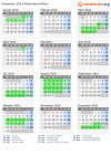 Kalender 2016 mit Ferien und Feiertagen Rheinland-Pfalz
