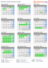 Kalender 2016 mit Ferien und Feiertagen Sachsen-Anhalt