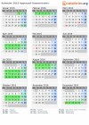 Kalender 2016 mit Ferien und Feiertagen Appenzell Ausserrhoden