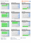 Kalender 2016 mit Ferien und Feiertagen Bern