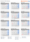 Kalender 2016 mit Ferien und Feiertagen Schweiz