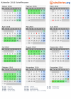 Kalender 2016 mit Ferien und Feiertagen Schaffhausen