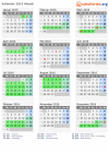 Kalender 2016 mit Ferien und Feiertagen Waadt