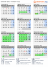 Kalender 2016 mit Ferien und Feiertagen Trnavský kraj