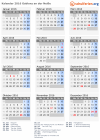 Kalender 2016 mit Ferien und Feiertagen Gablonz an der Neiße