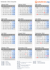 Kalender 2016 mit Ferien und Feiertagen Jitschin